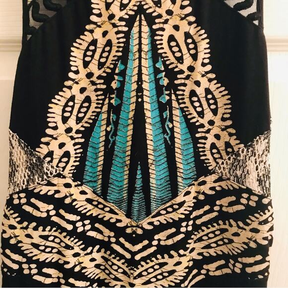 Free People Out Of Africa Black Bodycon Dress Size Small - Picture 2 of 13